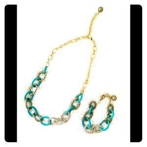 Necklace Bracelet Earrings Set